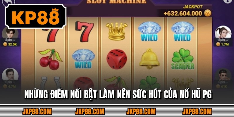 Những điểm nổi bật làm nên sức hút của nổ hũ PG